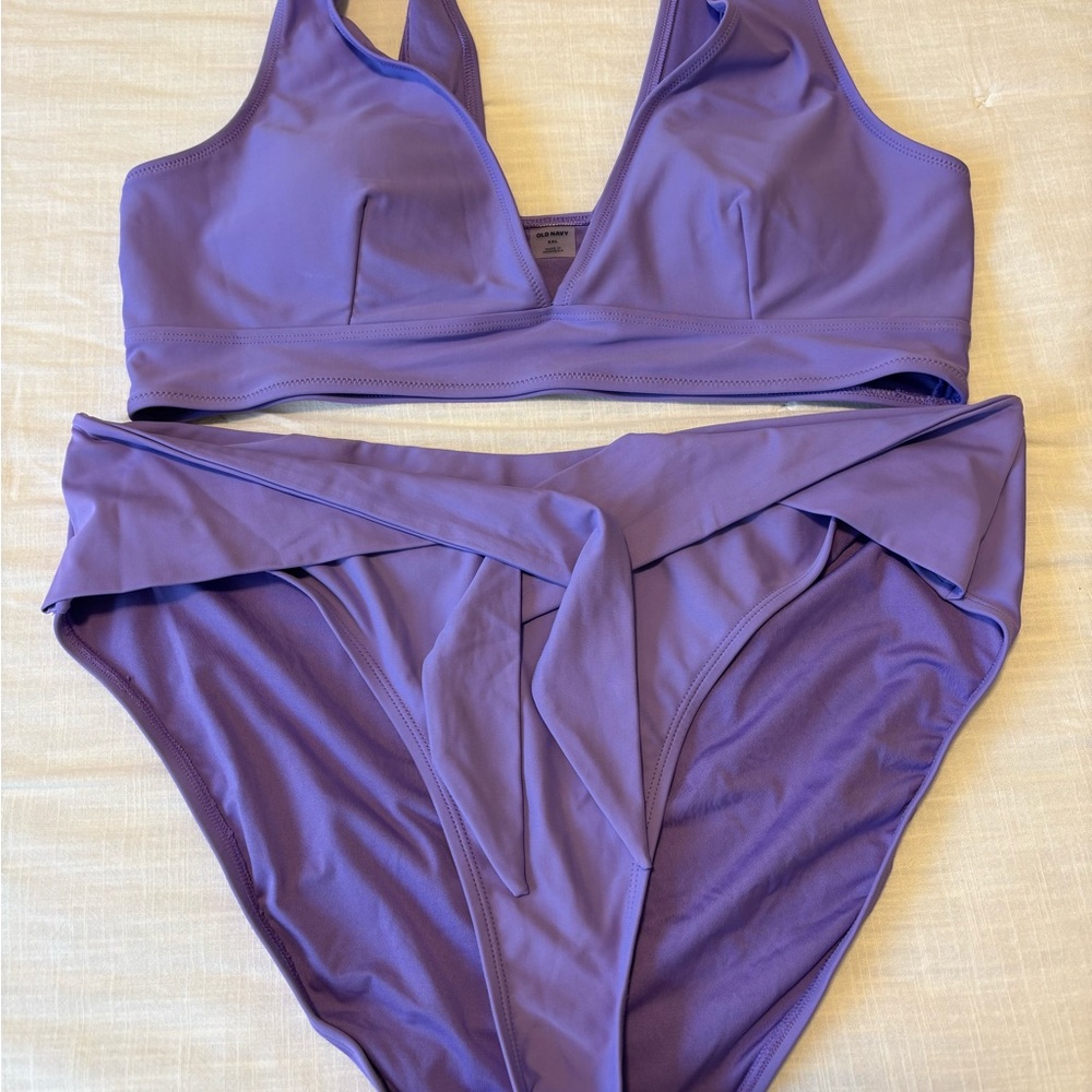 Old Navy Purple Swimwear Set